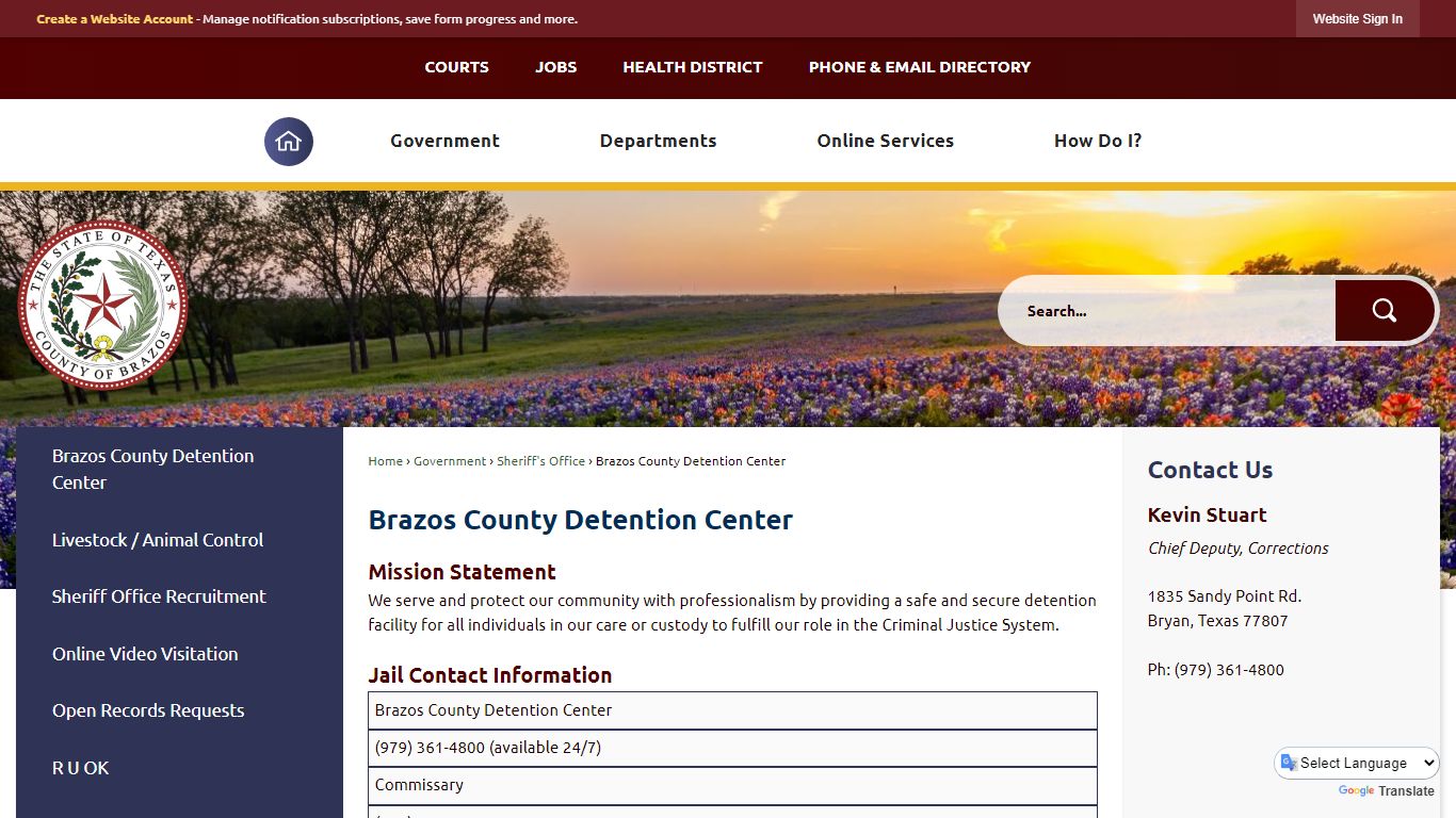 Brazos County Detention Center - Official Website
